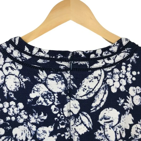 Talbots Blue and White Print Shift/Sheath Dress - Picture 8 of 15